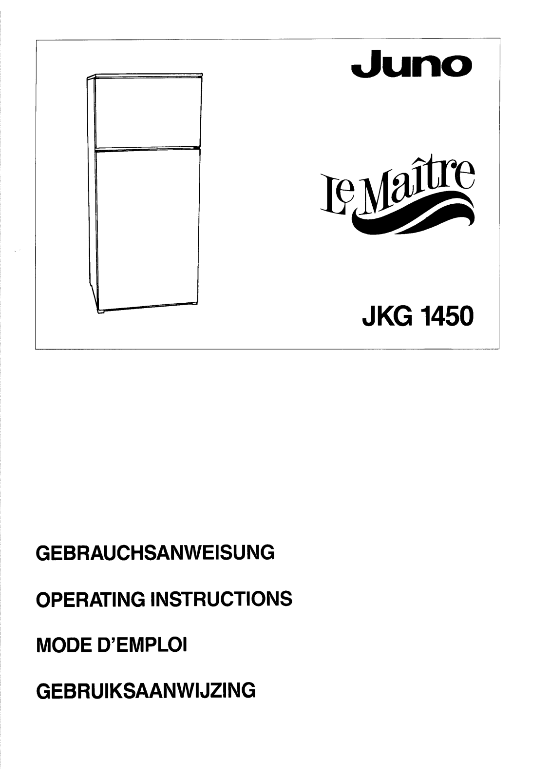 Juno JKG 1450 User Manual