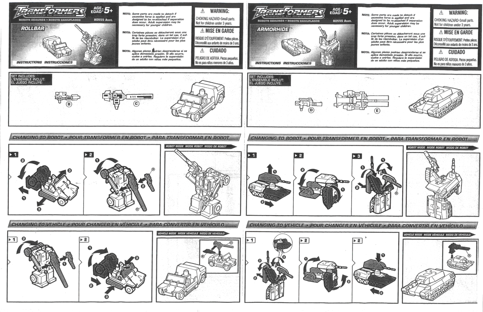 HASBRO Transformers Robots in Disguise RollBar Armorhide User Manual