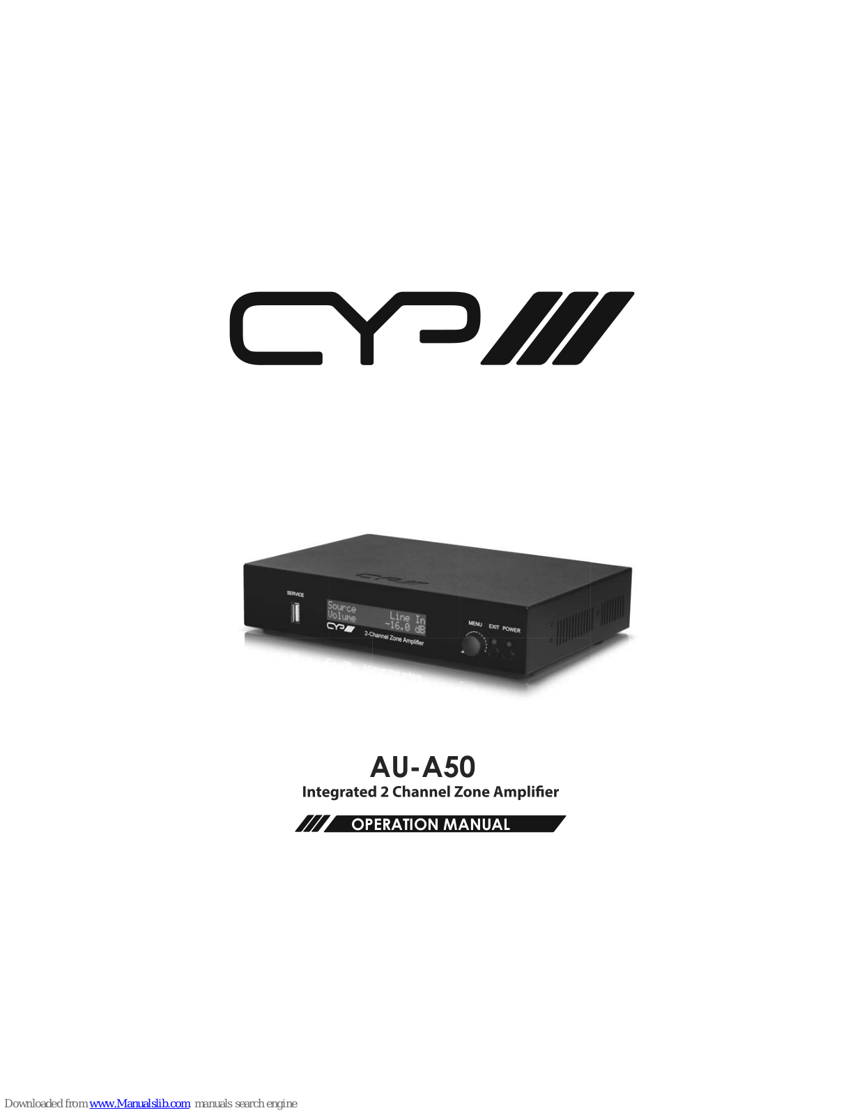 CYP AU-A50 Operation Manual