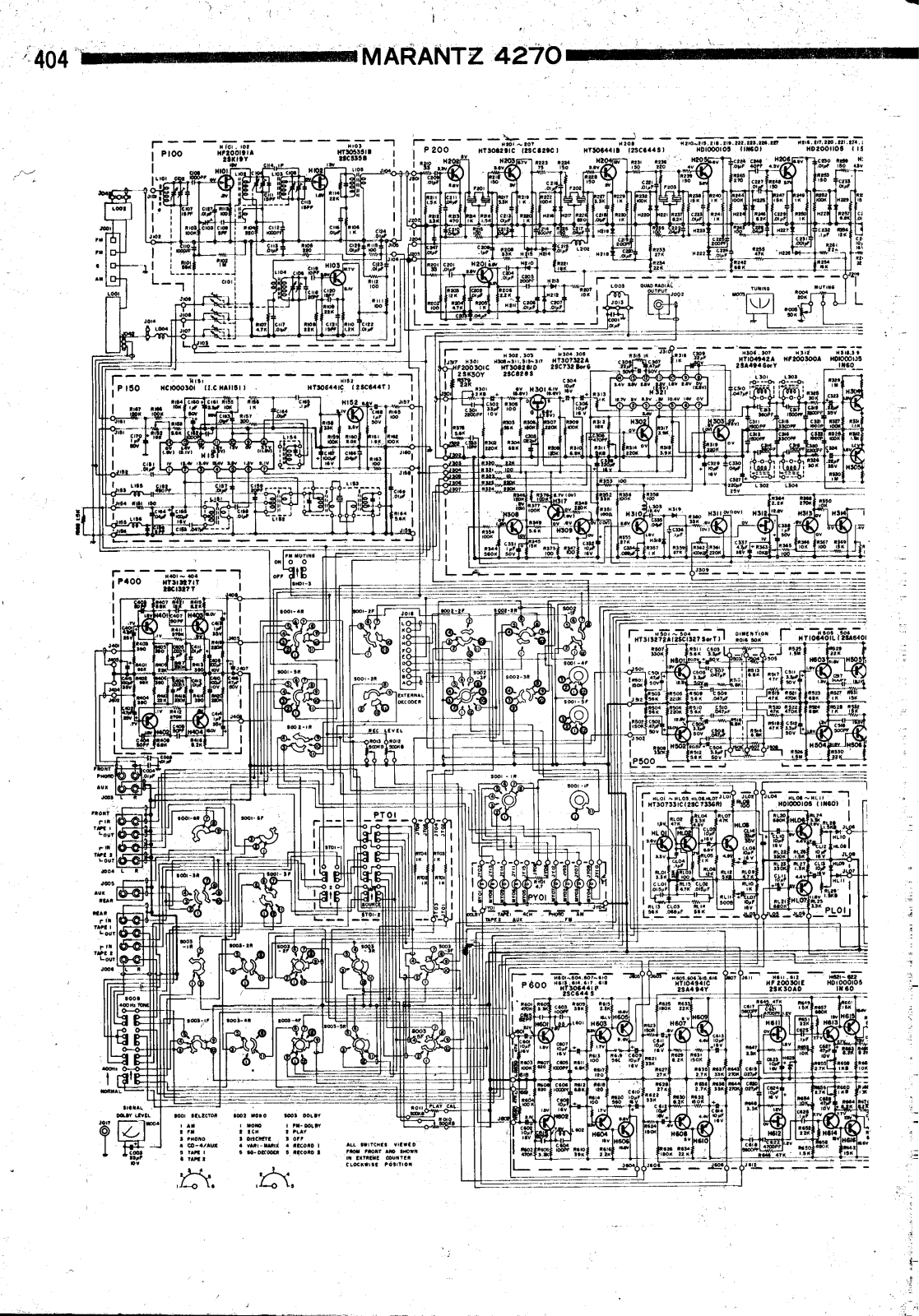 Marantz 4270 Schematics