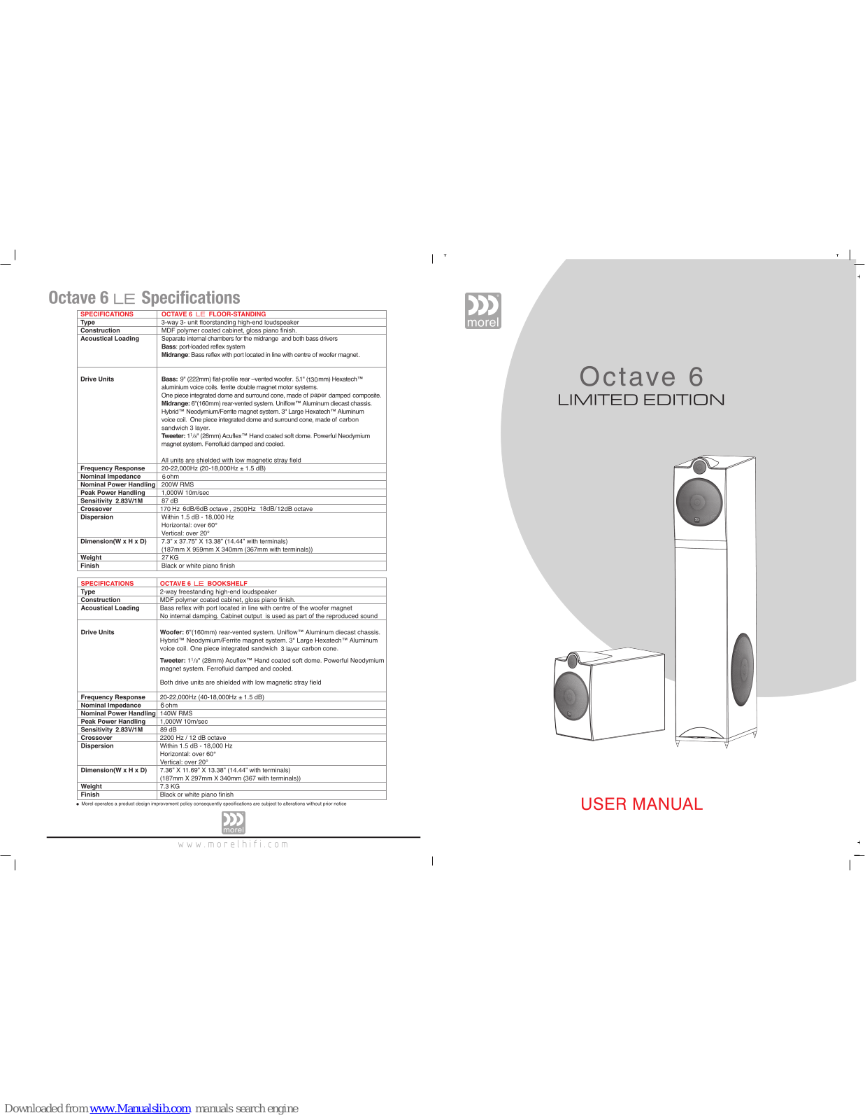 Morel Octave 6 LE User Manual