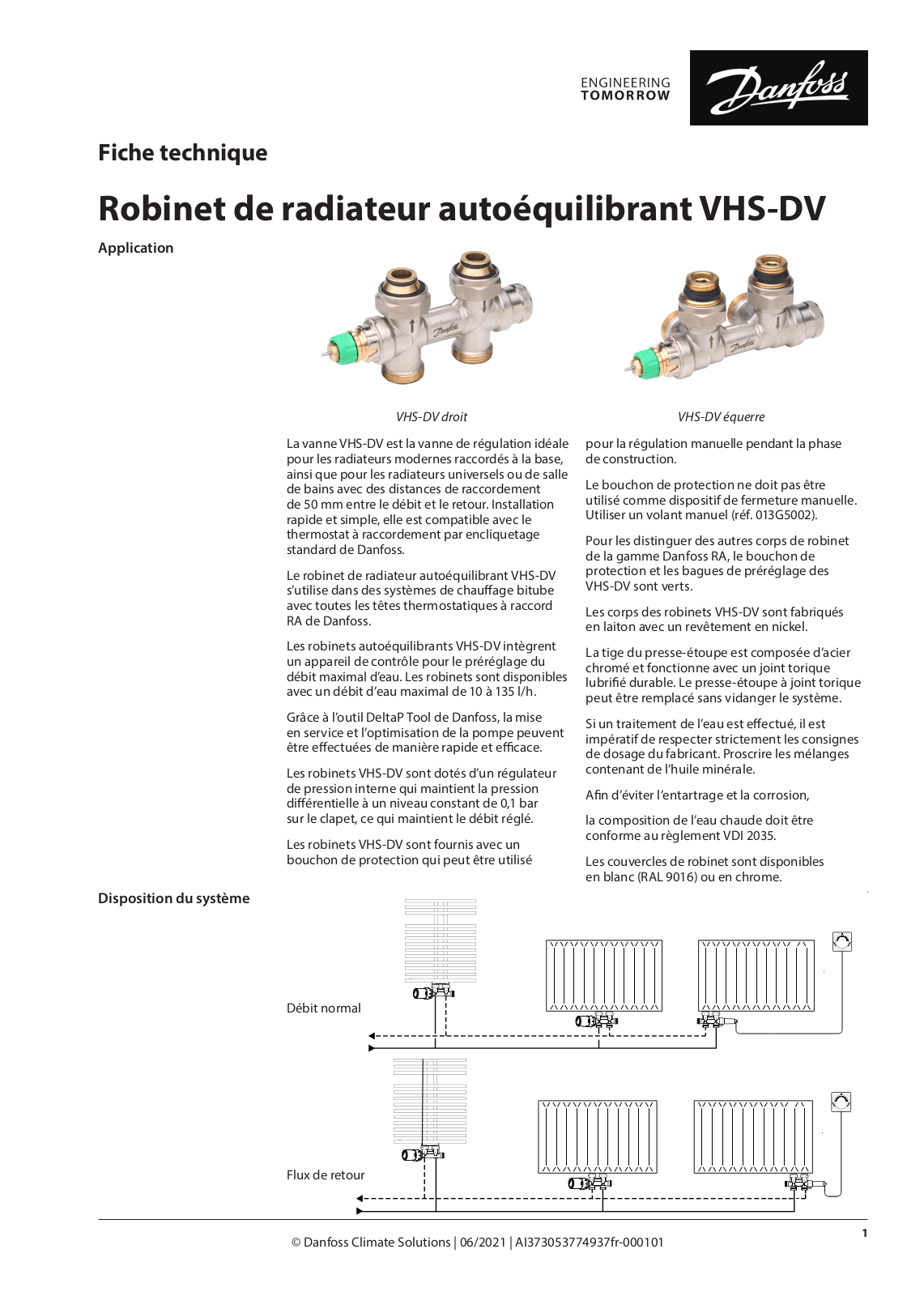 Danfoss VHS-DV Data sheet