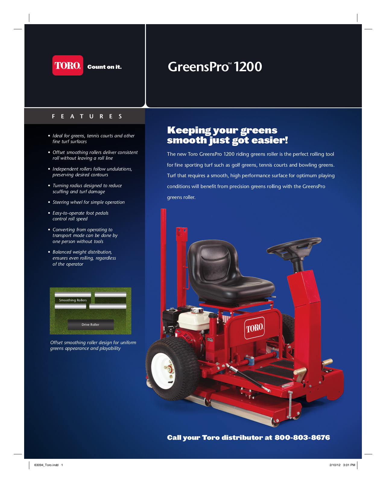 Toro GreensPro 1200 Brochure