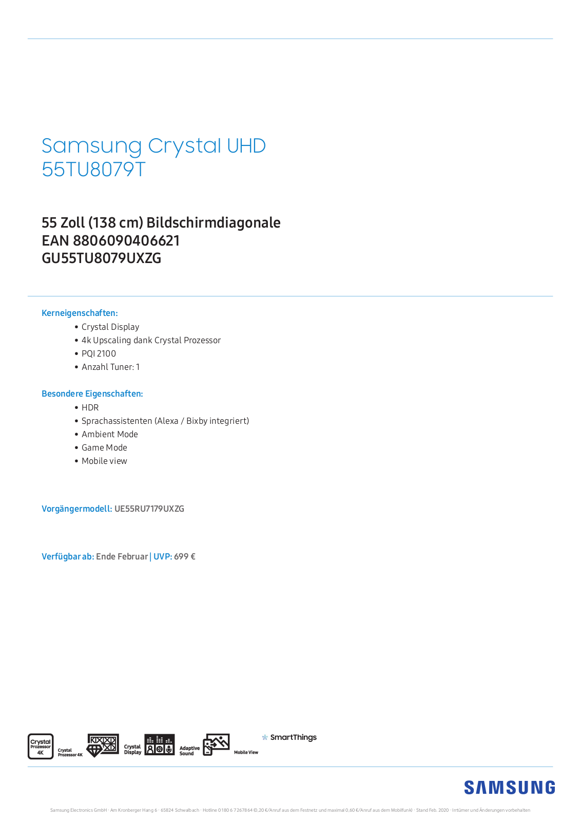 Samsung GU55TU8079 User Manual