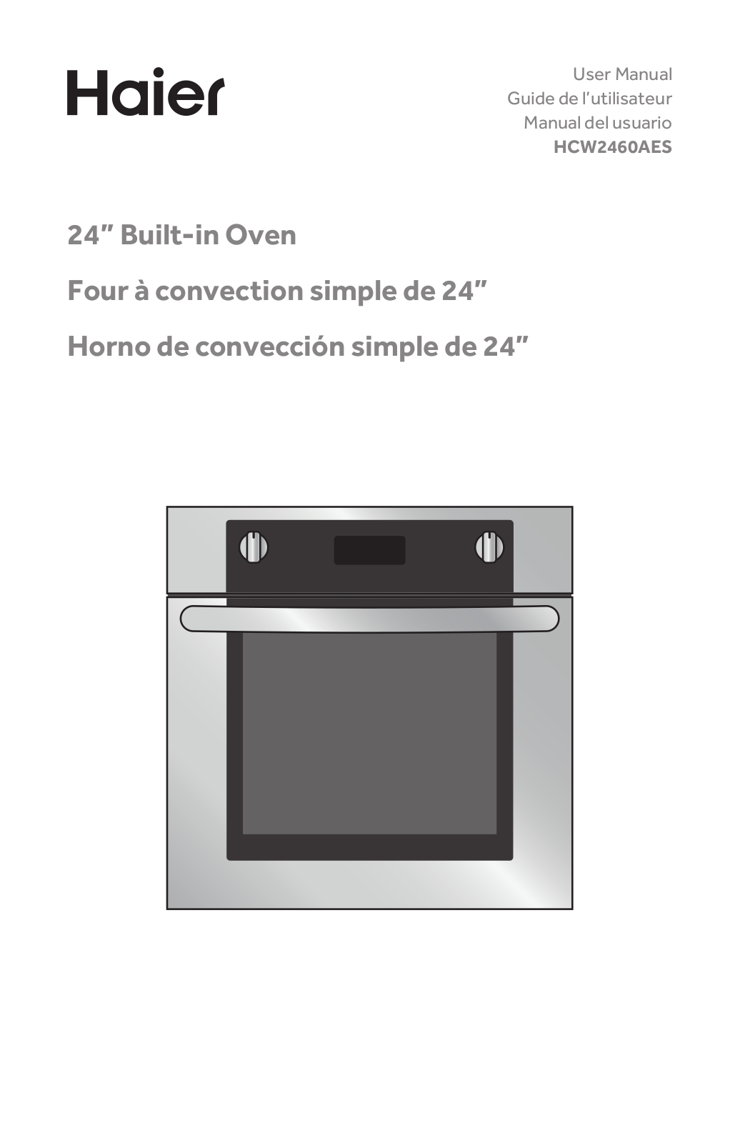 Haier HCW2460AES Use & Care