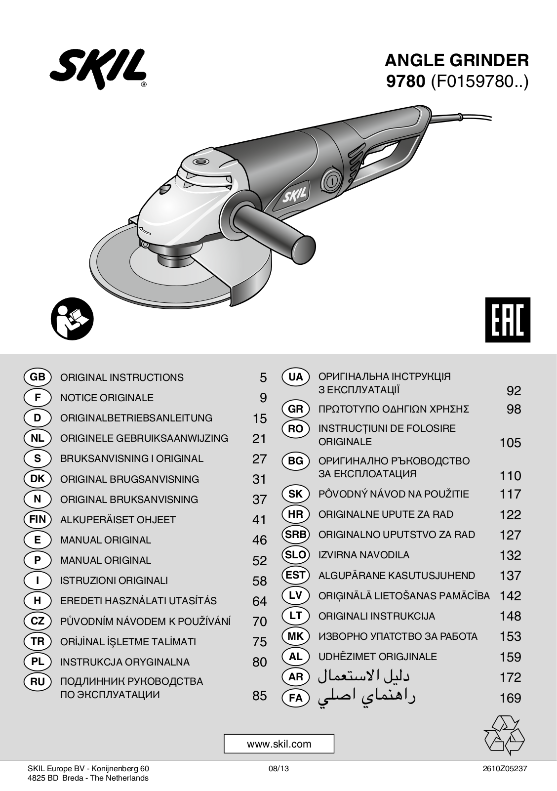 Skil 9780 AA User Manual