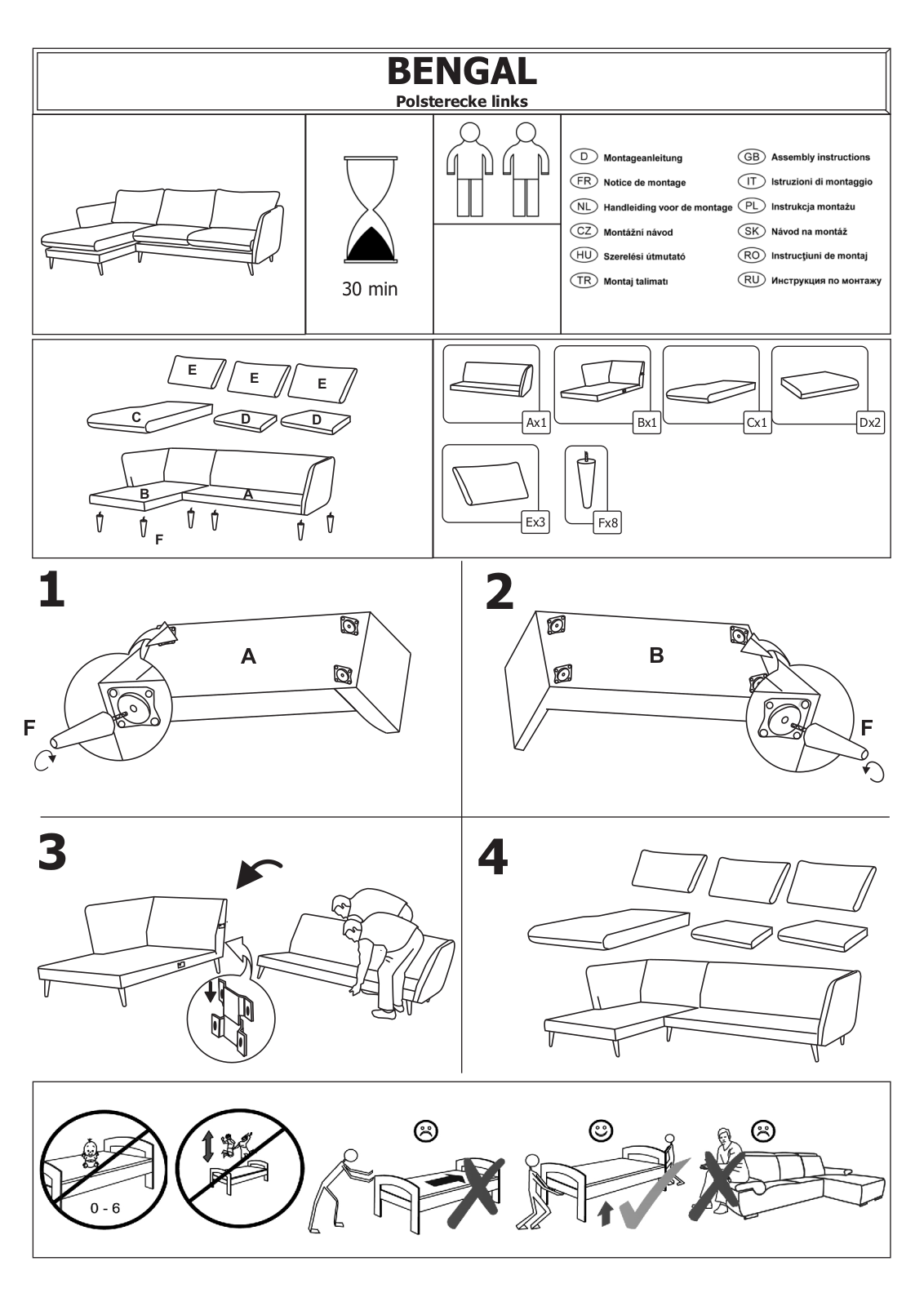 Guido Maria Kretschmer Cergy Assembly instructions