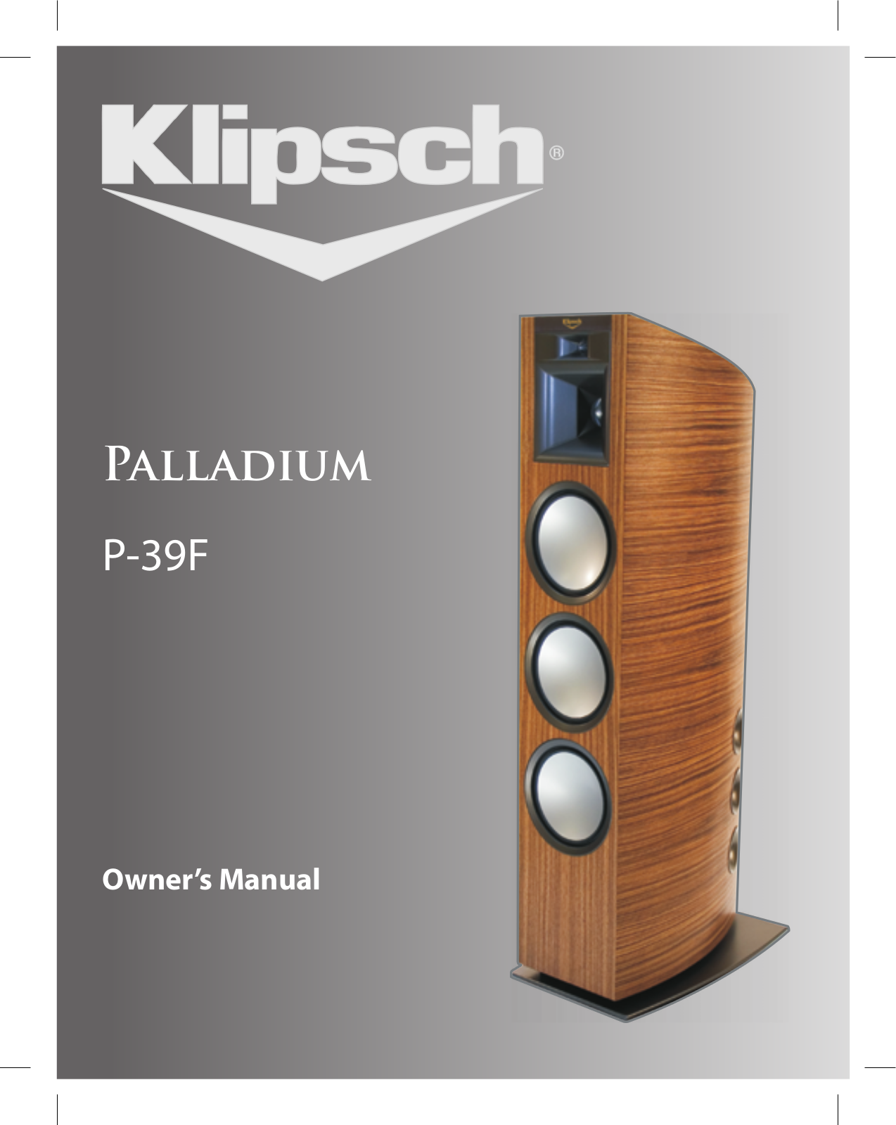 Klipsch P-39F User Manual