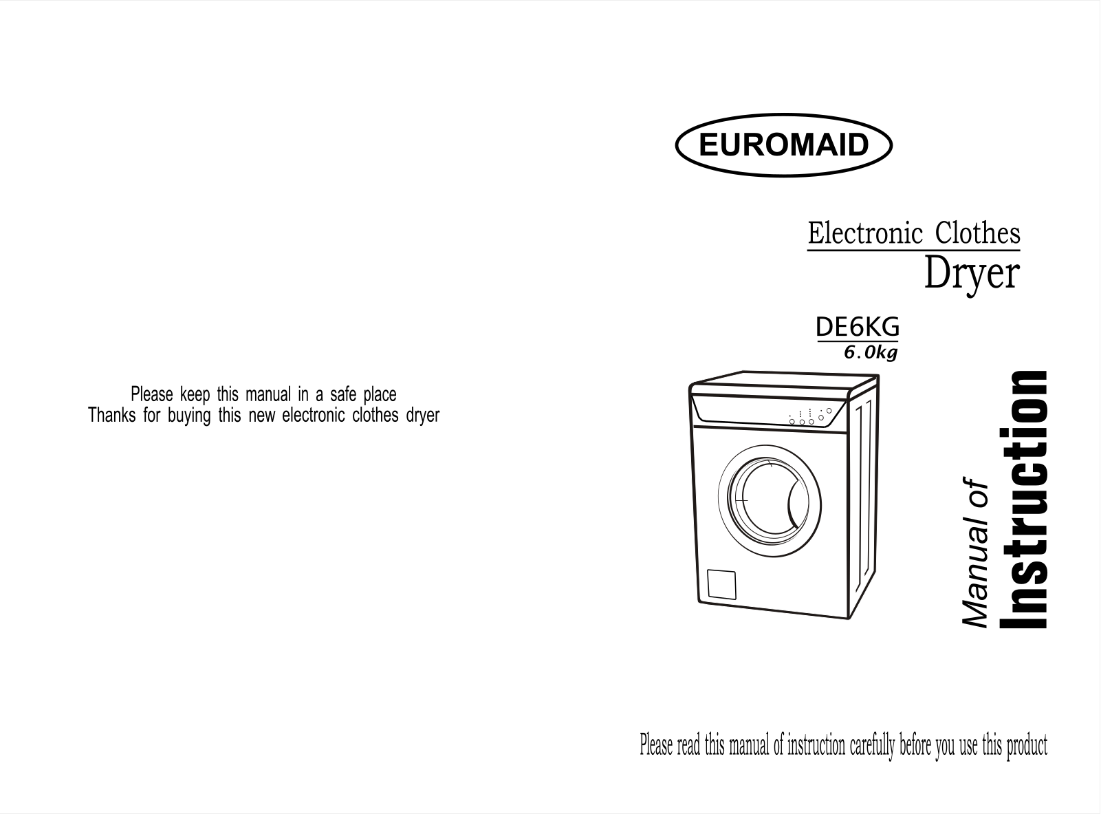 Euromaid DE6KG User Manual