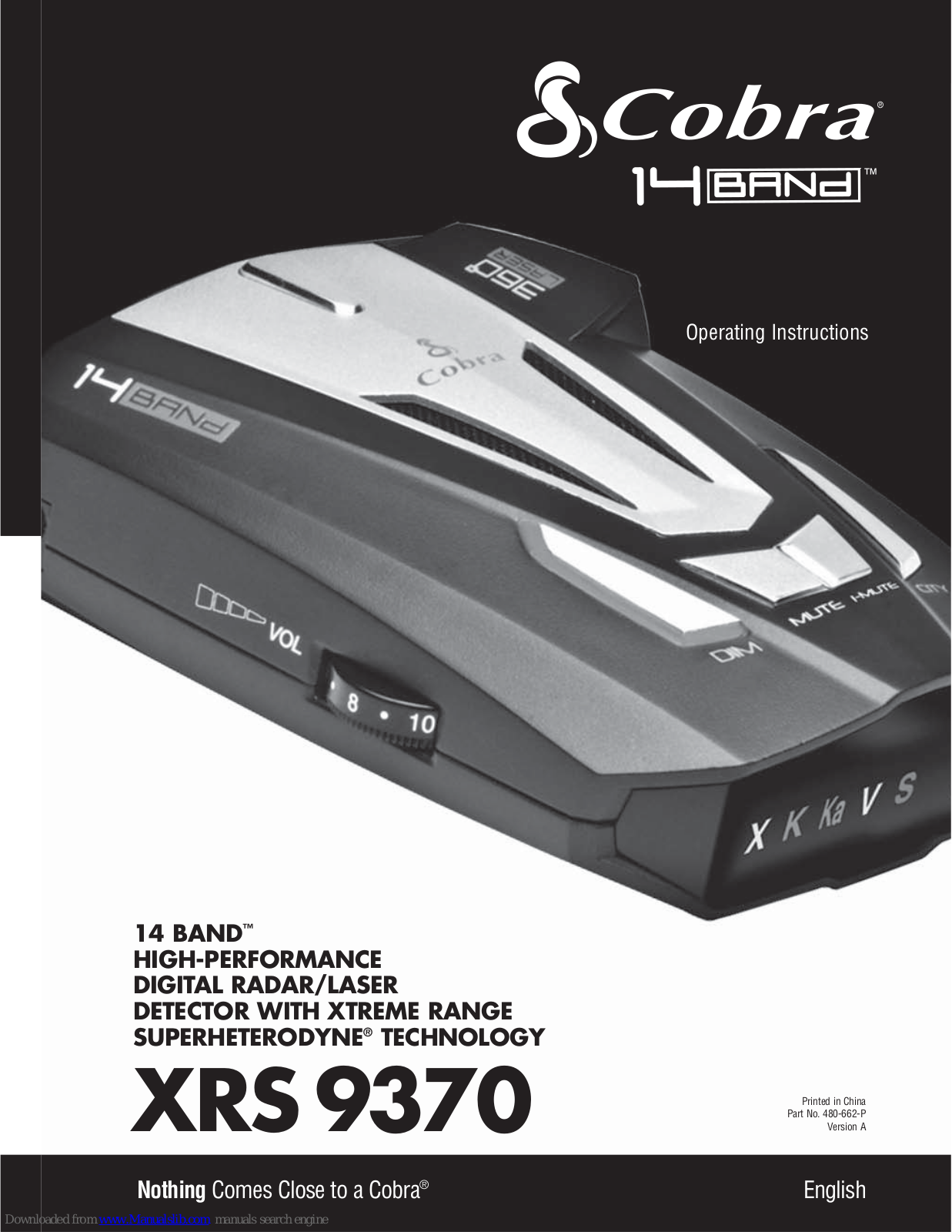 Cobra 14 Band XRS 9370 Operating Instructions Manual