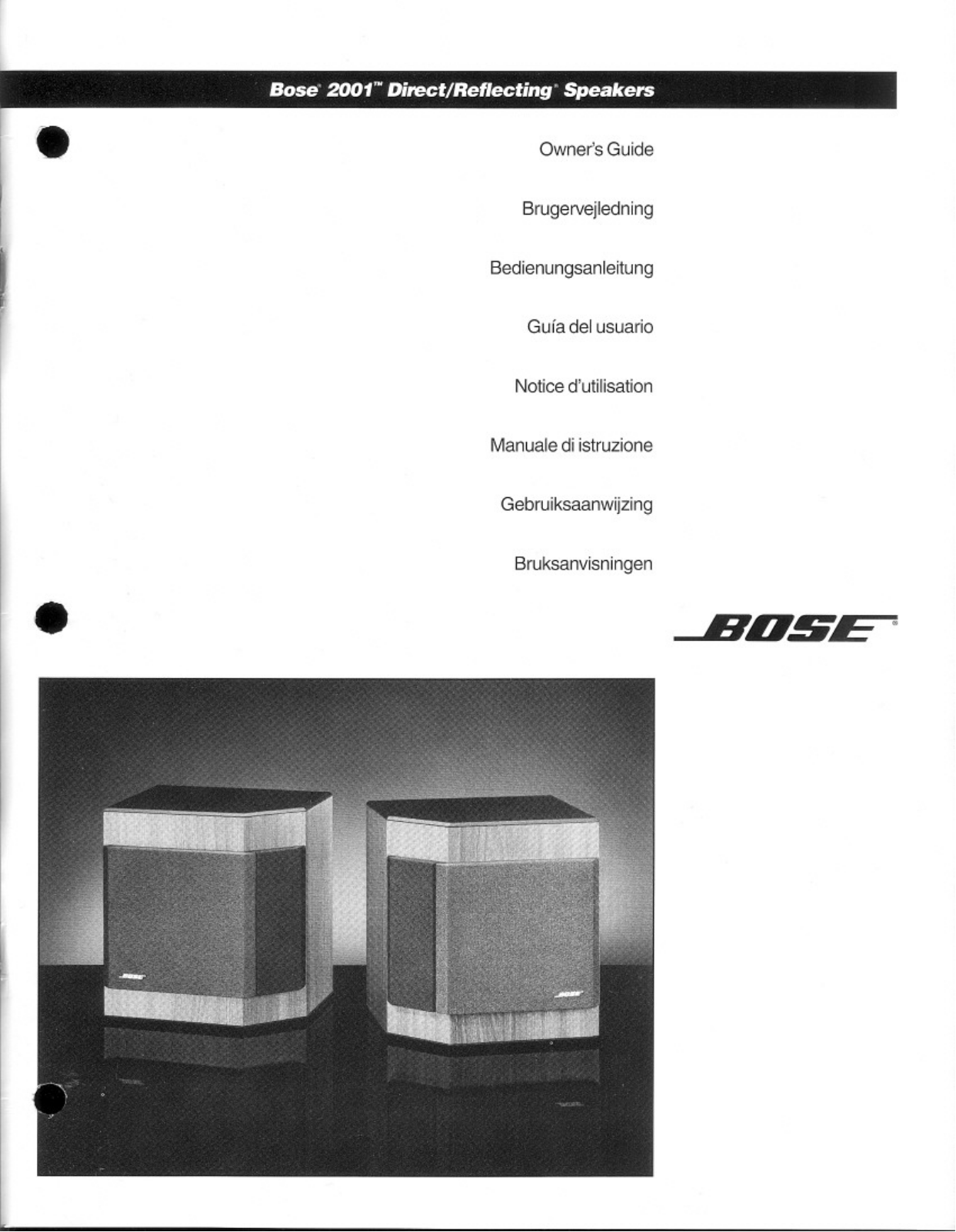 Bose 2001 Owner Manual