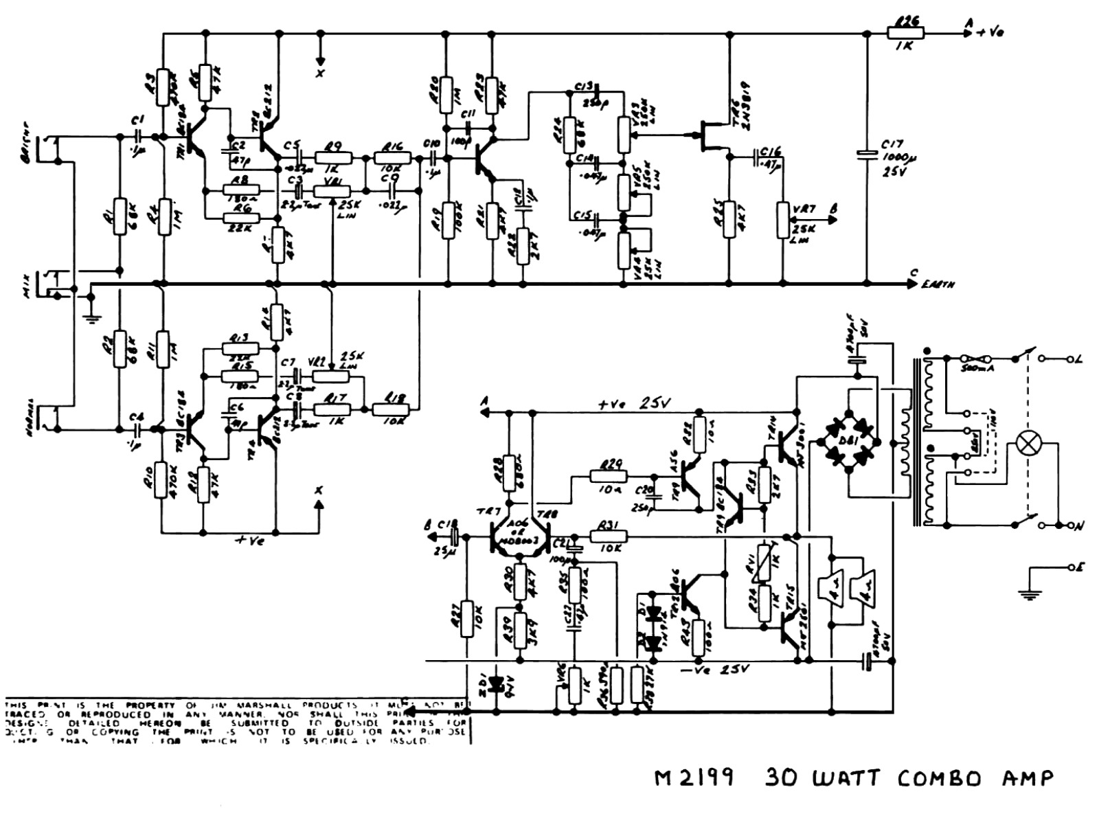 Marshall 2199 schematic