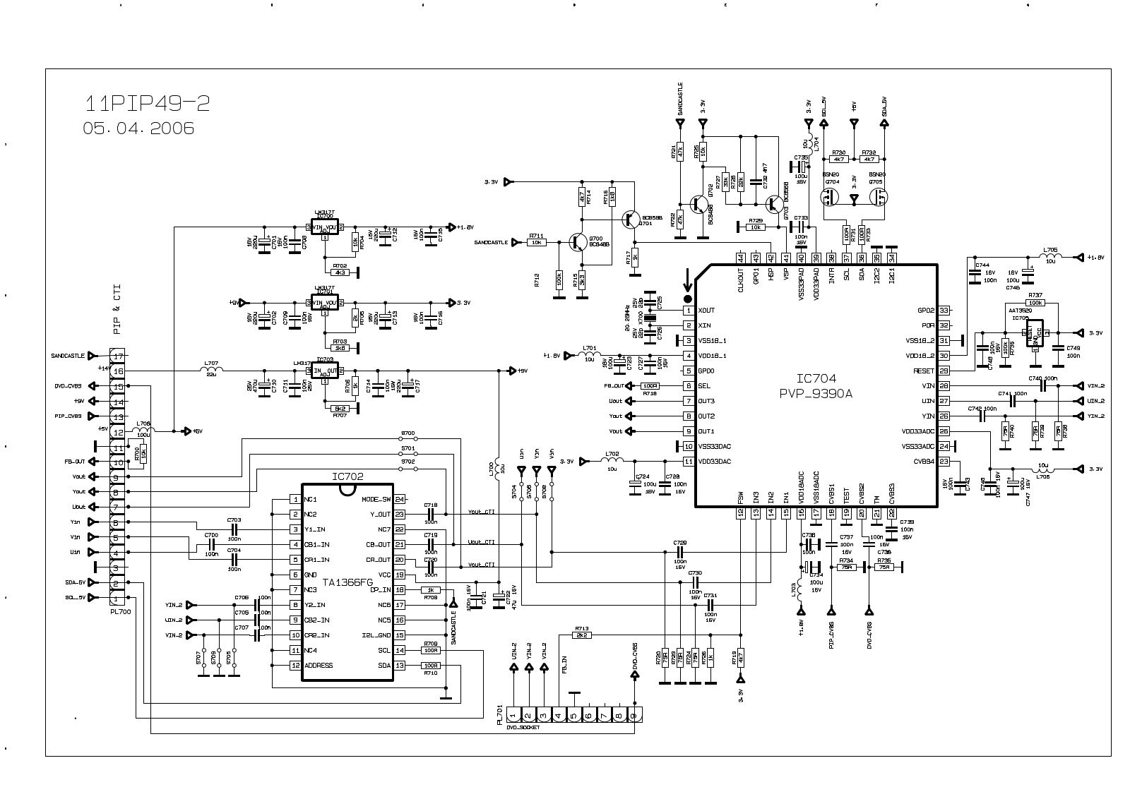 Vestel 11PIP49A-1 schematic