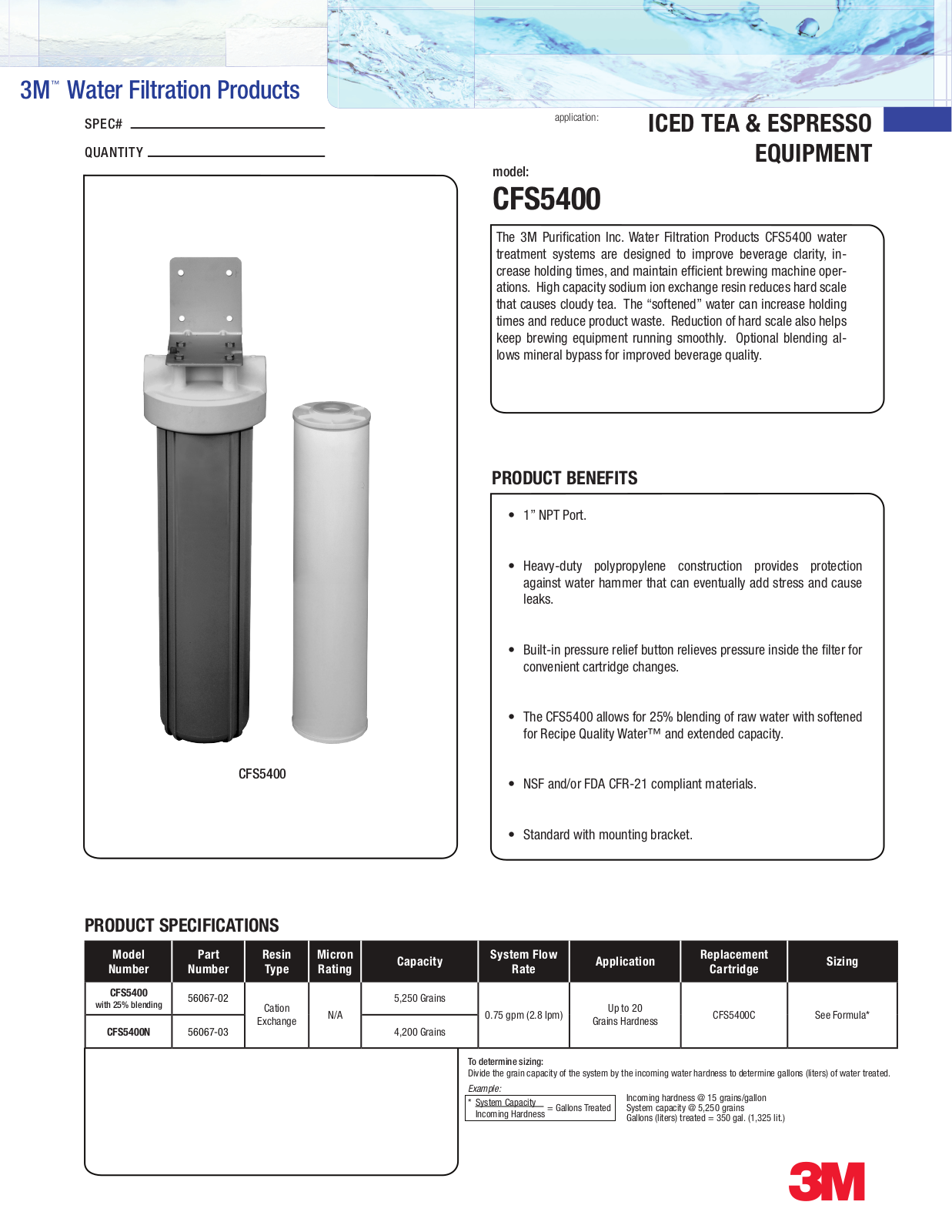 3M CFS5400N User Manual