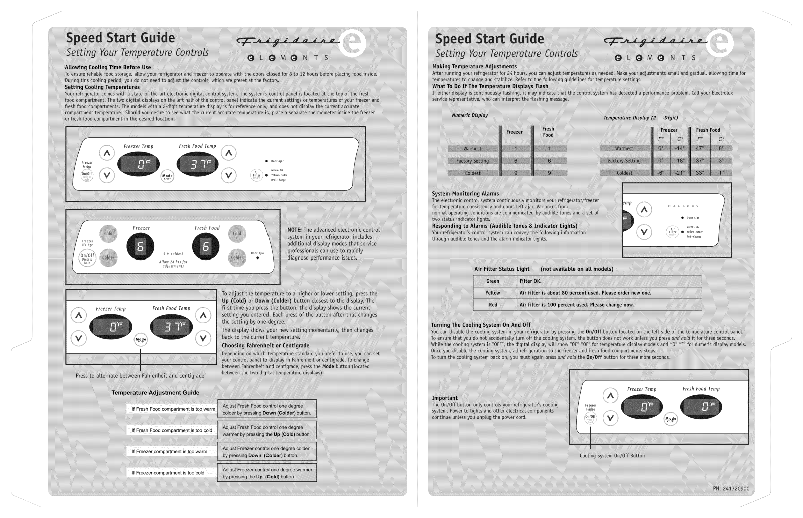 Frigidaire LESR26EFE3 Owner’s Manual