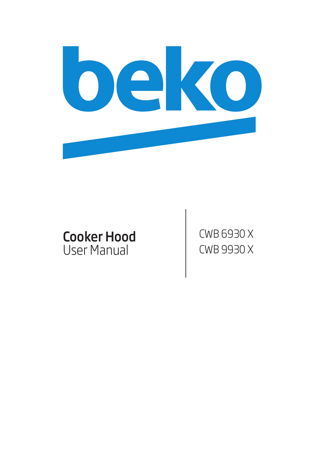 Beko CWB 9930 X User Manual