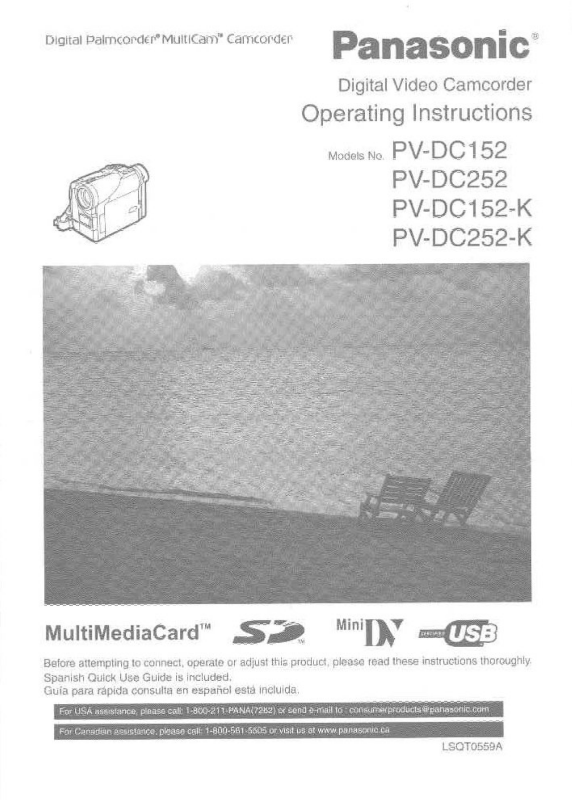 Panasonic PV-DC152, PV-DC152K, PV-DC252, PV-DC252K Operating Instruction