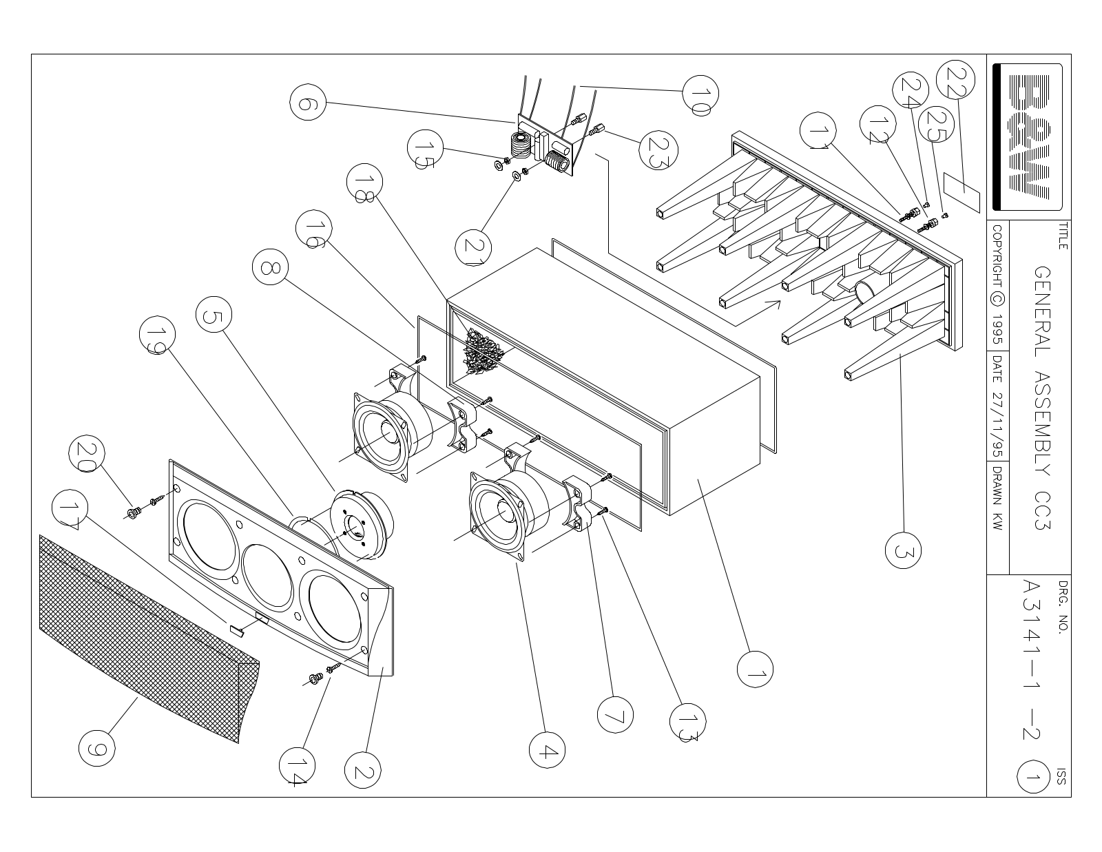 Bowers and Wilkins CC-3 Service manual