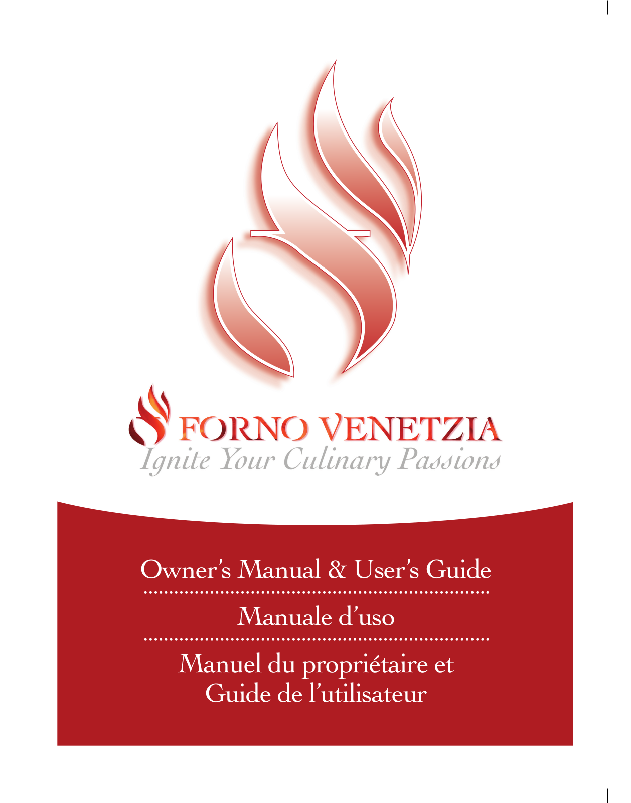 Forno Venetzia FVP500R, FVTOR300R, FVTOR200C, FVBEL200C, FVTOR500C User Manual