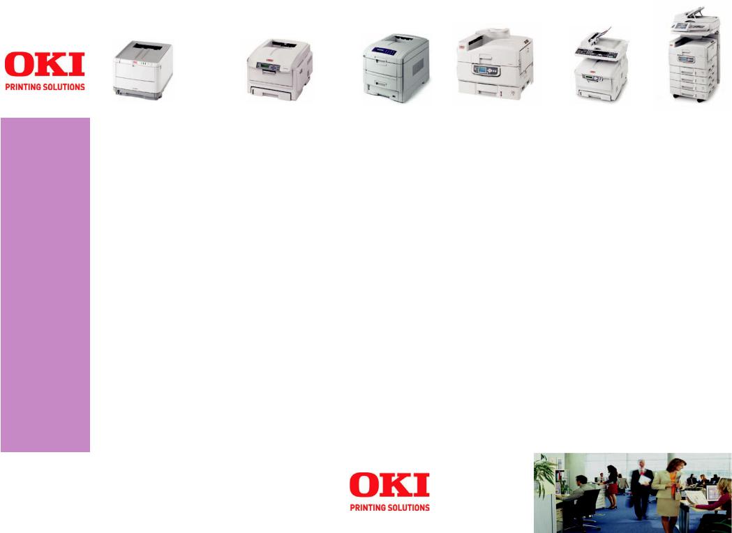 Oki C9800MFP, C 9600dn, C5510MFP, C 7350dn, C 5700n User Manual