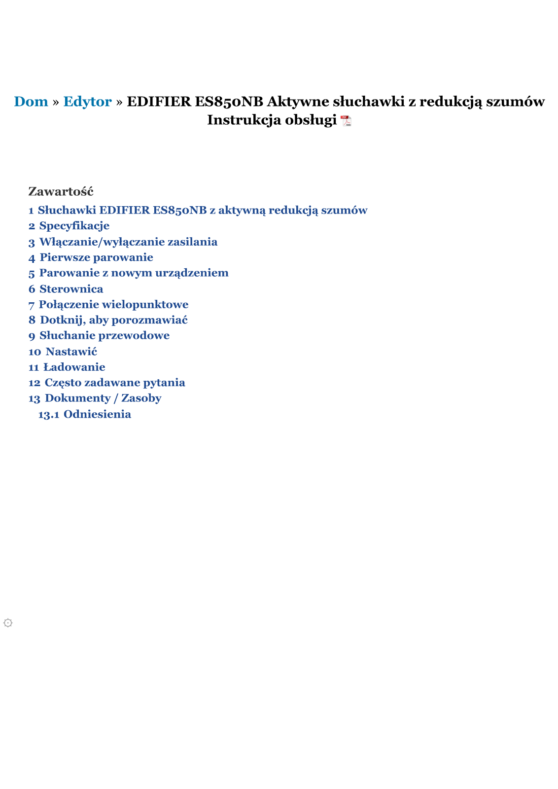 EDIFIER ES850NB ANC User guide - ManualMachine.com