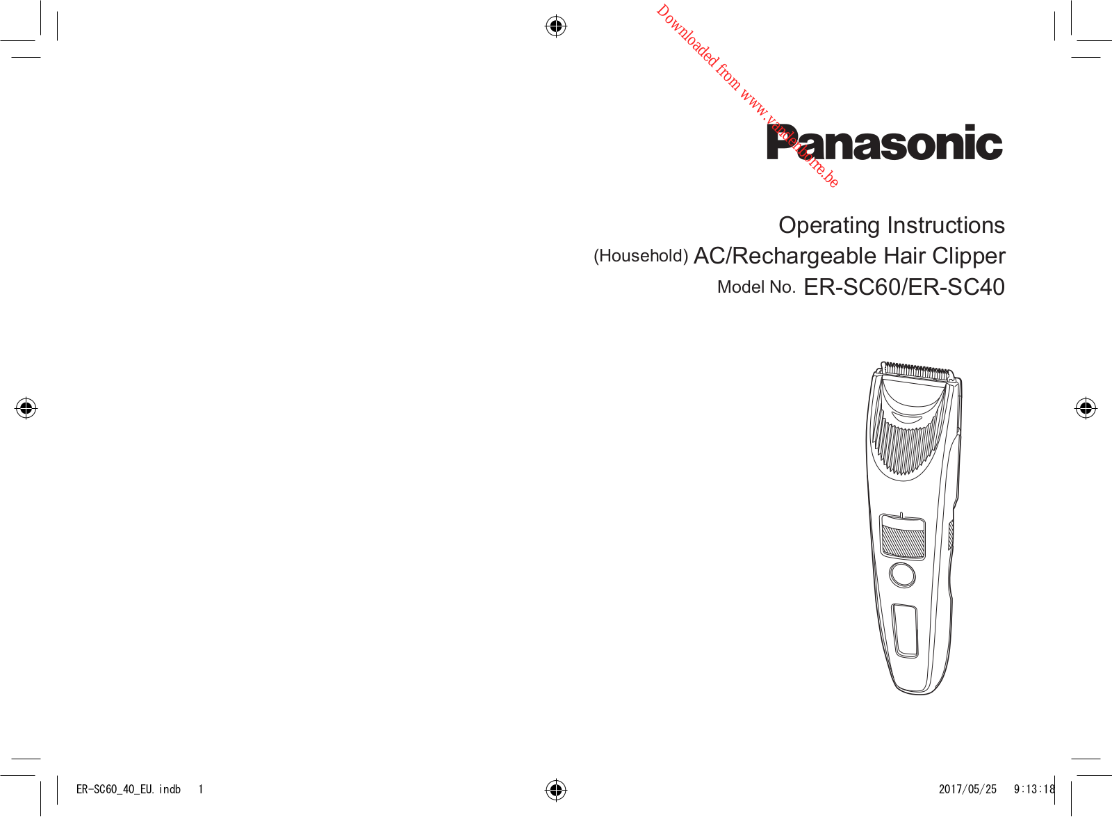 PANASONIC ER‑SC40 User Manual