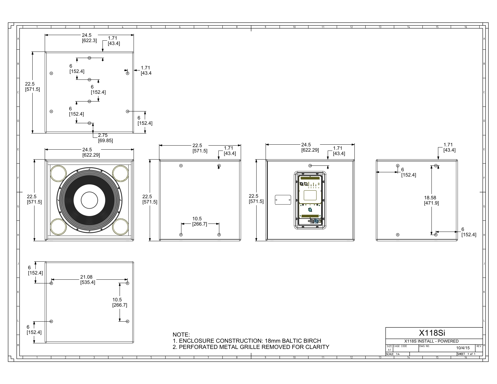 PreSonus X118I, X118i-P Data Sheet