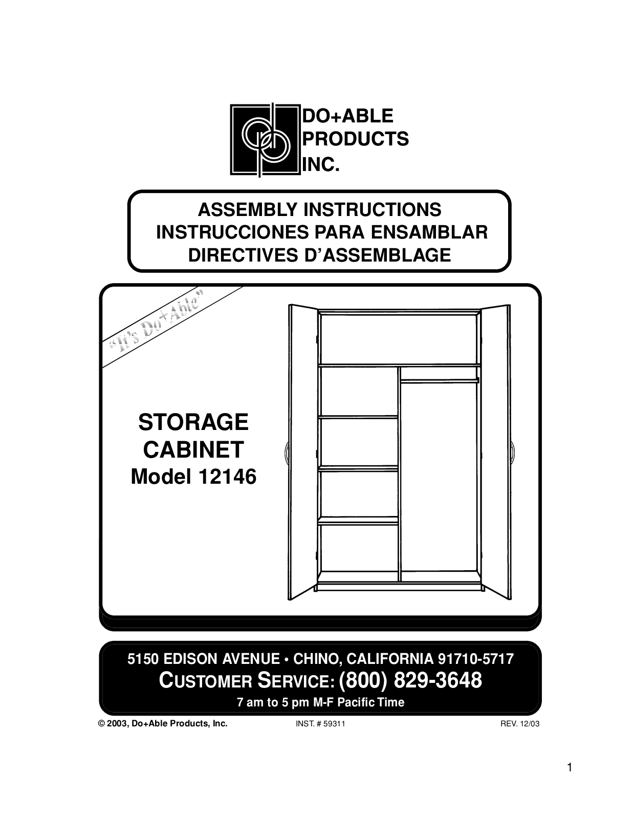 Closet Maid 12146 User Manual