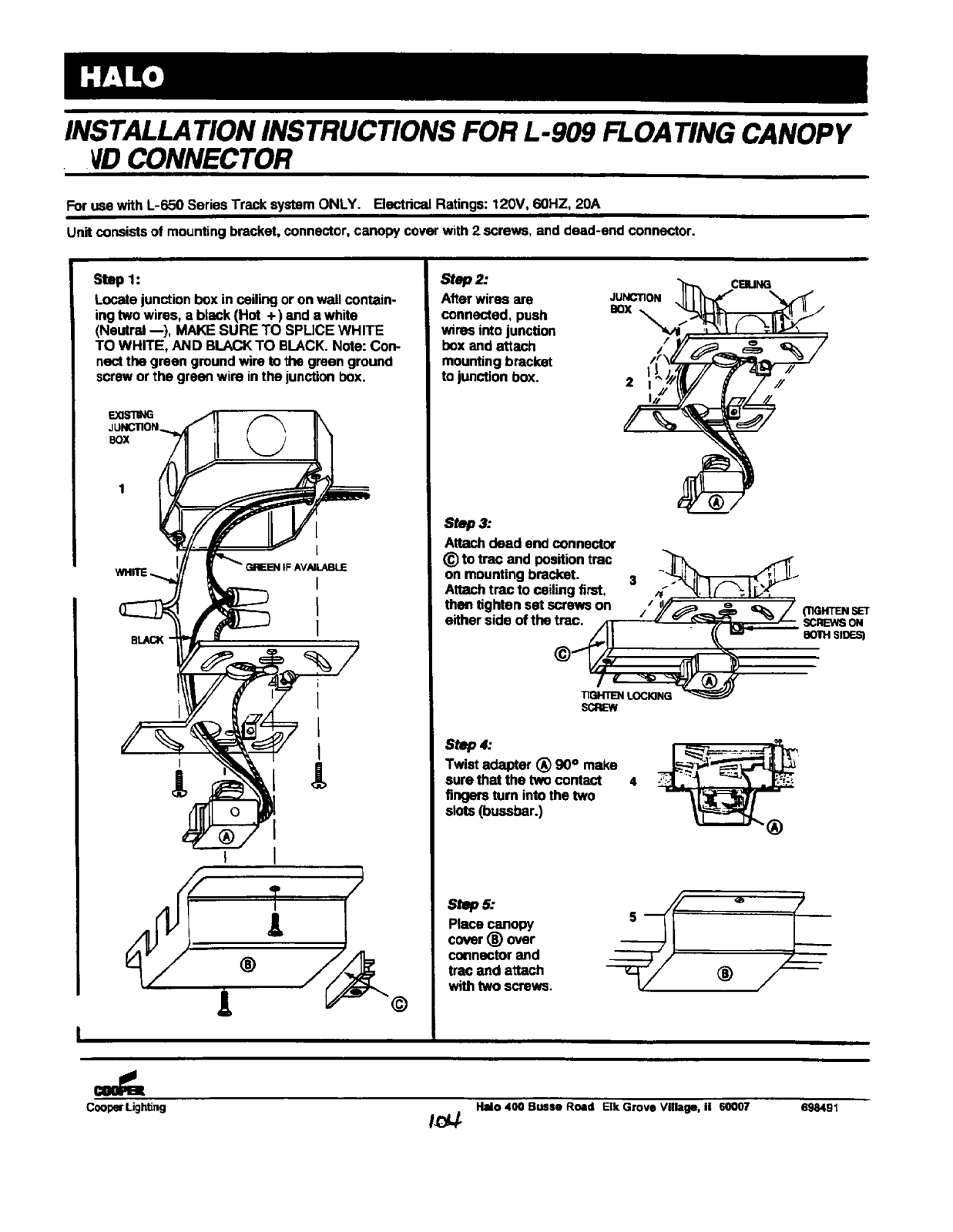 HALO L-909 Installation Manual