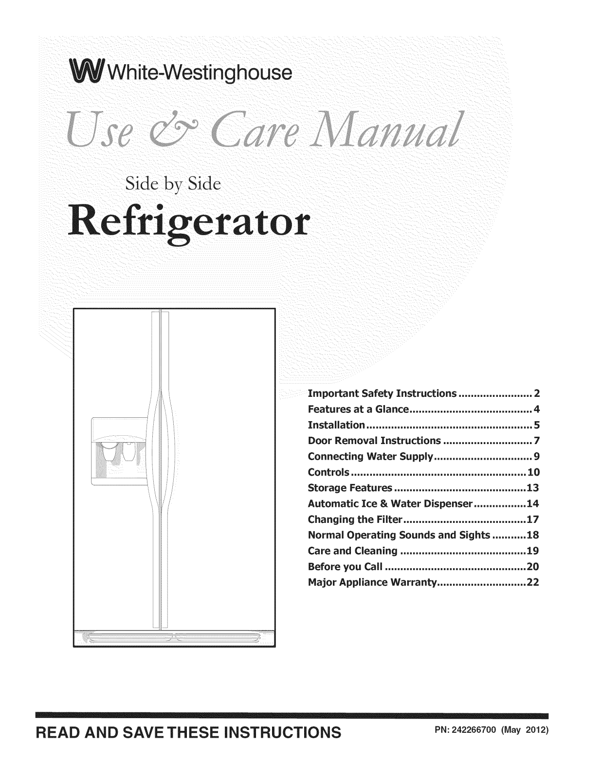 White-Westinghouse WWHS2311NP0 Owner’s Manual