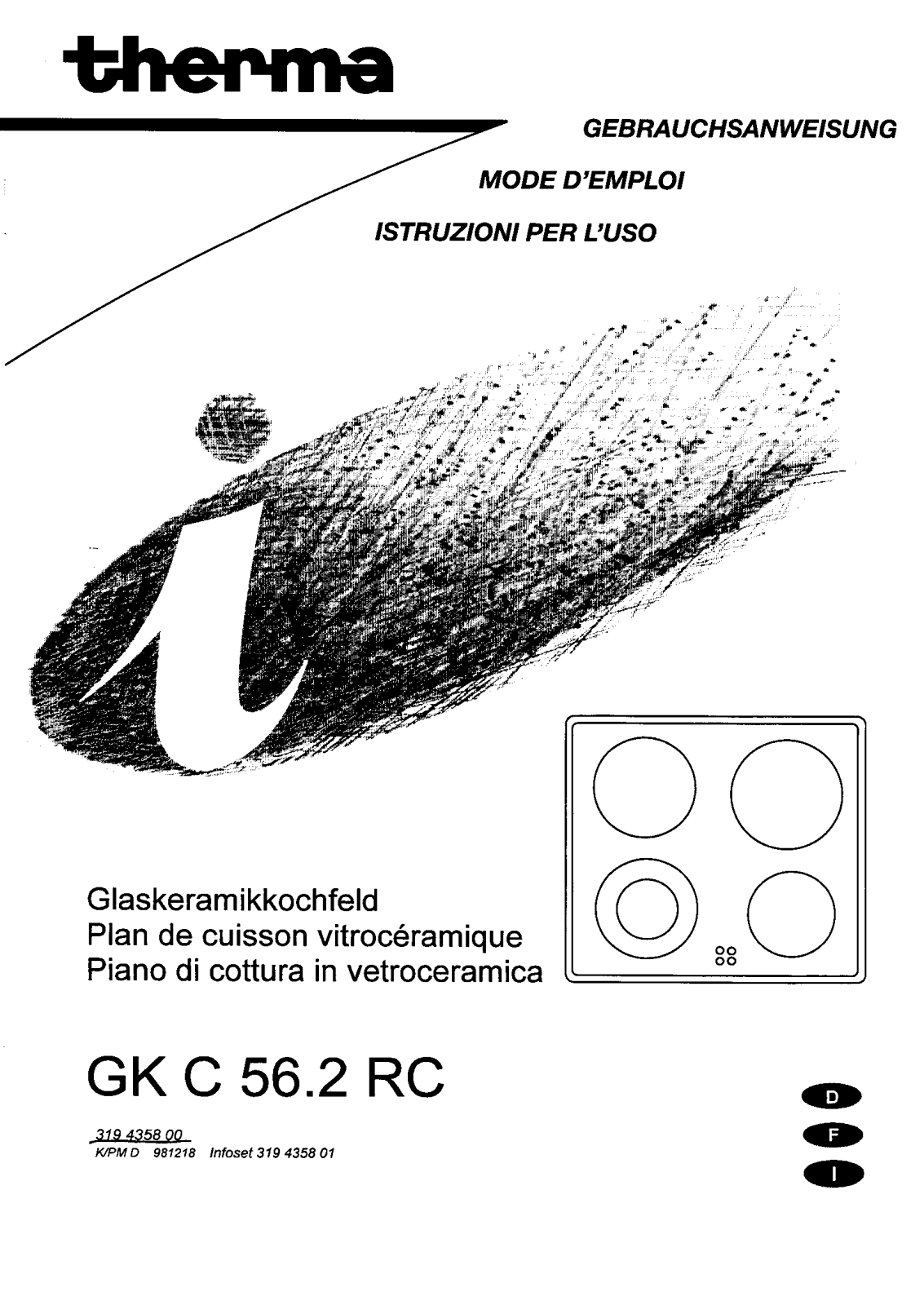 Therma GKC/56.2RC, GKCE/56.2RC User Manual