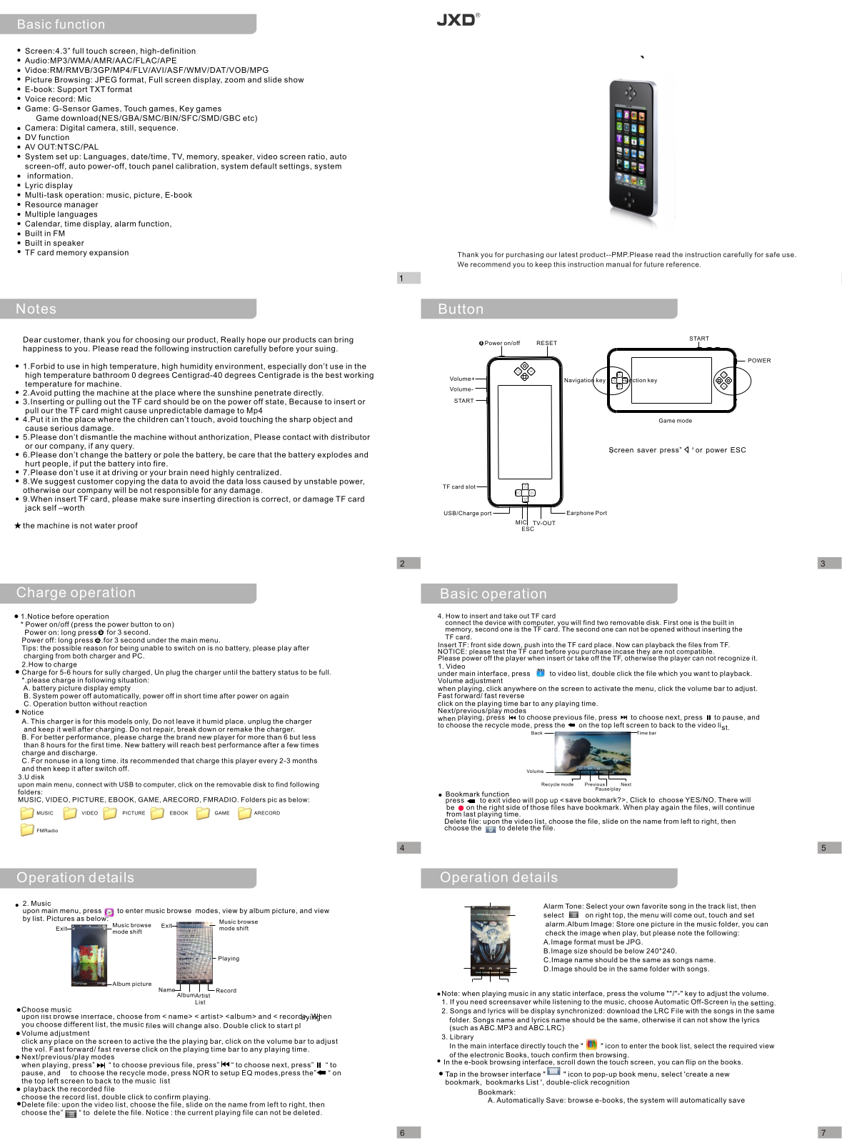 JXD A16 User Manual