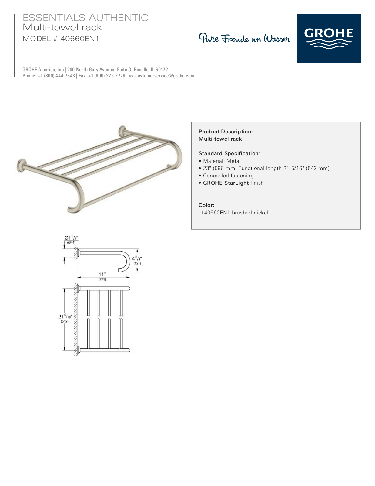 GROHE GRH5543 Specifications - ManualMachine.com