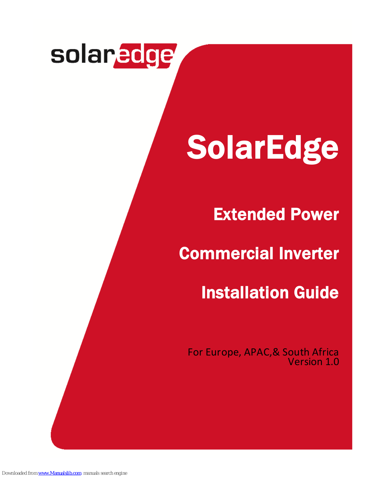 SolarEdge SE50K, SE82.8K, SE55K, SE100K, SE66.6K Installation Manual - ManualMachine.com