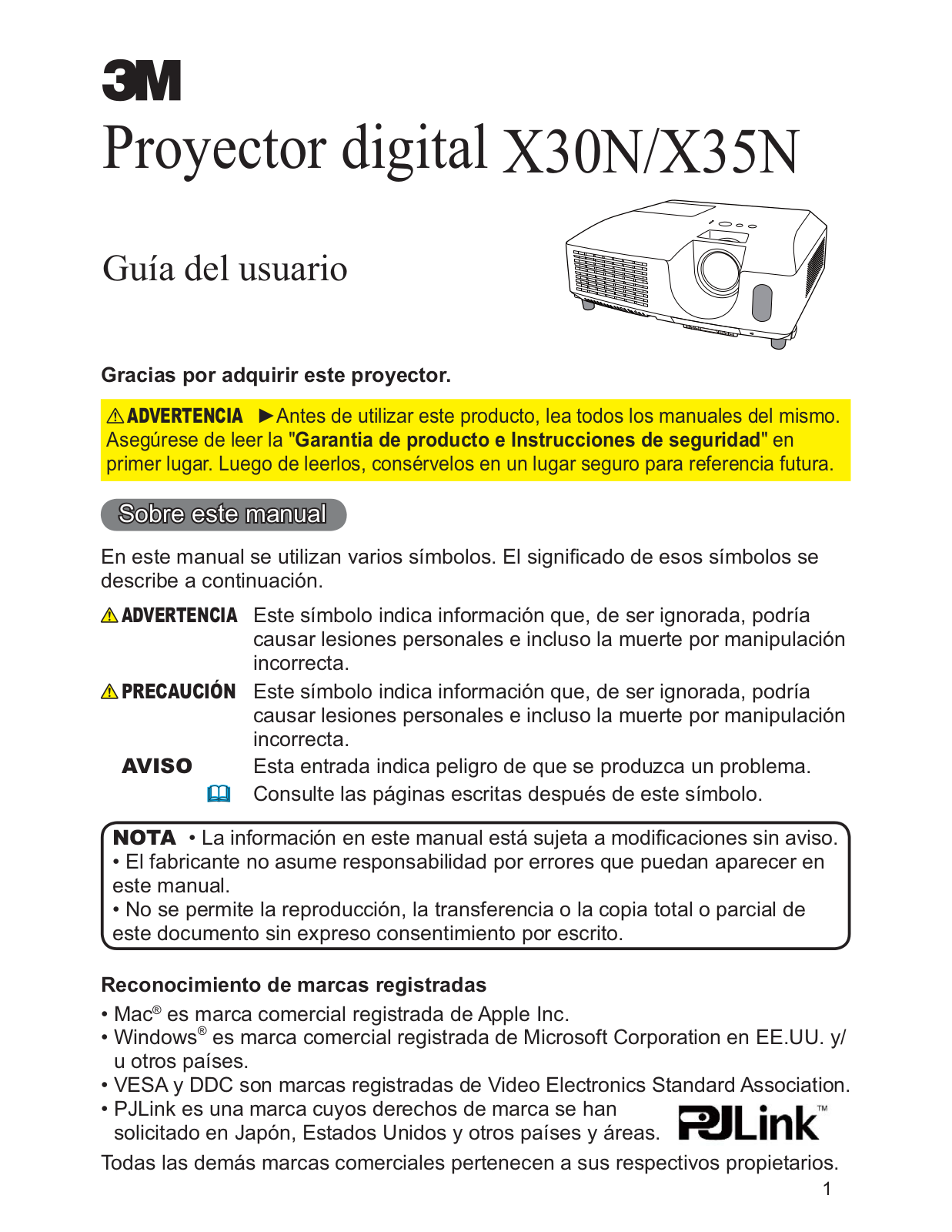 3M X35N, X30N Operator Guide