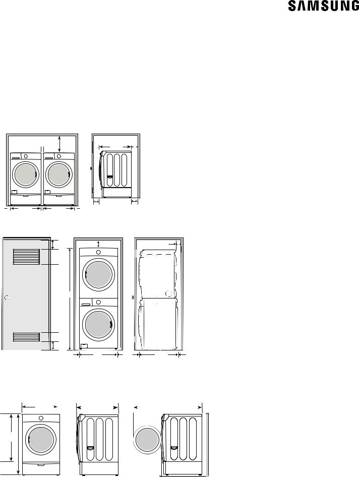 Samsung DVE45M5500Z Specification Sheet