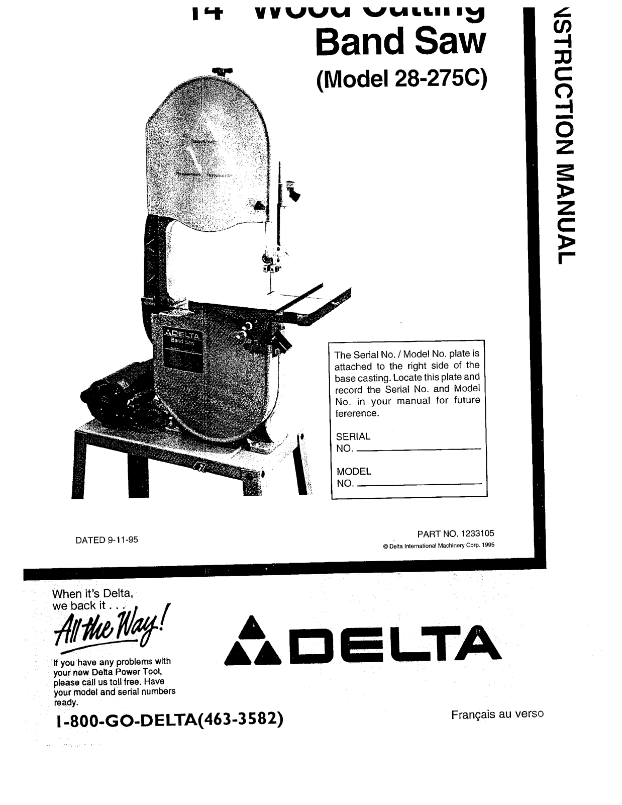 Delta 28-275C User Manual