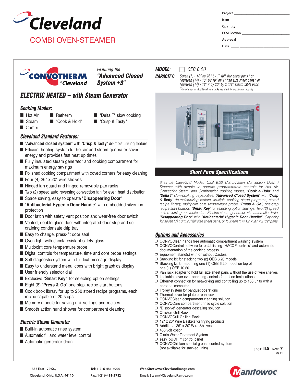 Cleveland OEB 6.20 User Manual