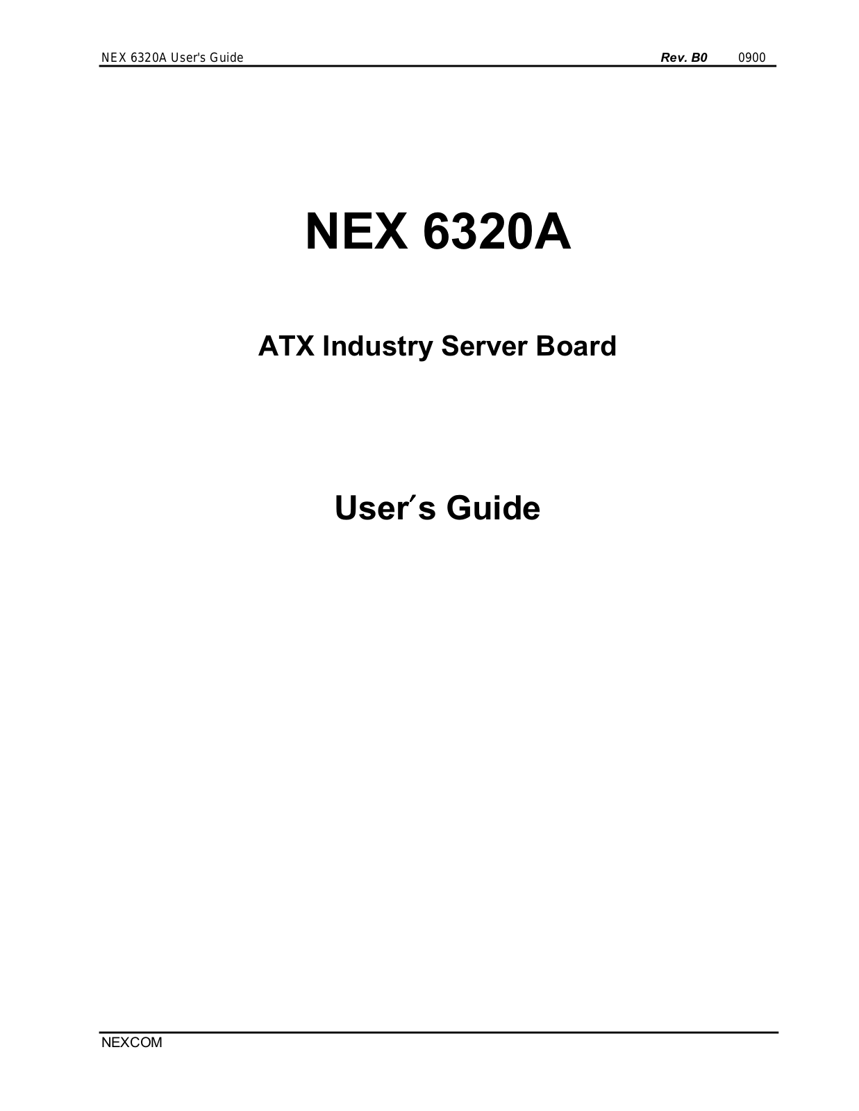 NexCom NEX6320A User Manual - ManualMachine.com