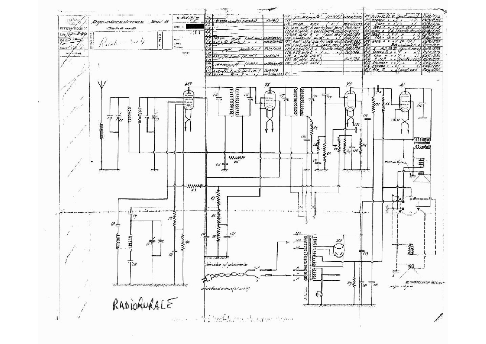 Radiomarelli rurale schematic