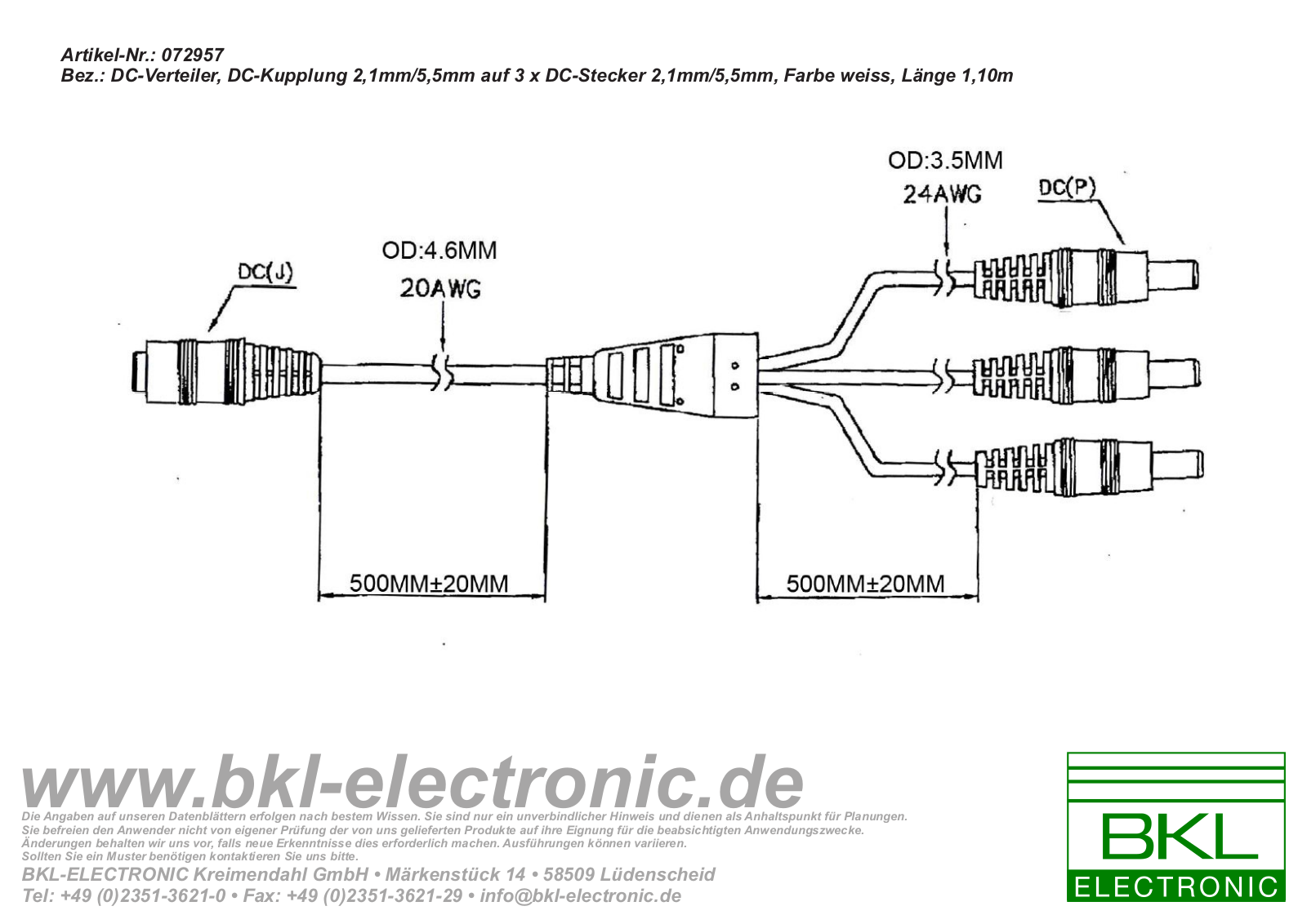 BKL DC V2111 13 Datasheet - ManualMachine.com