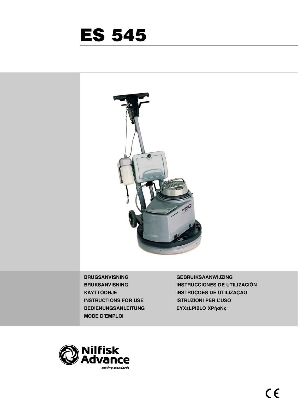 Nilfisk ES 545 User Manual