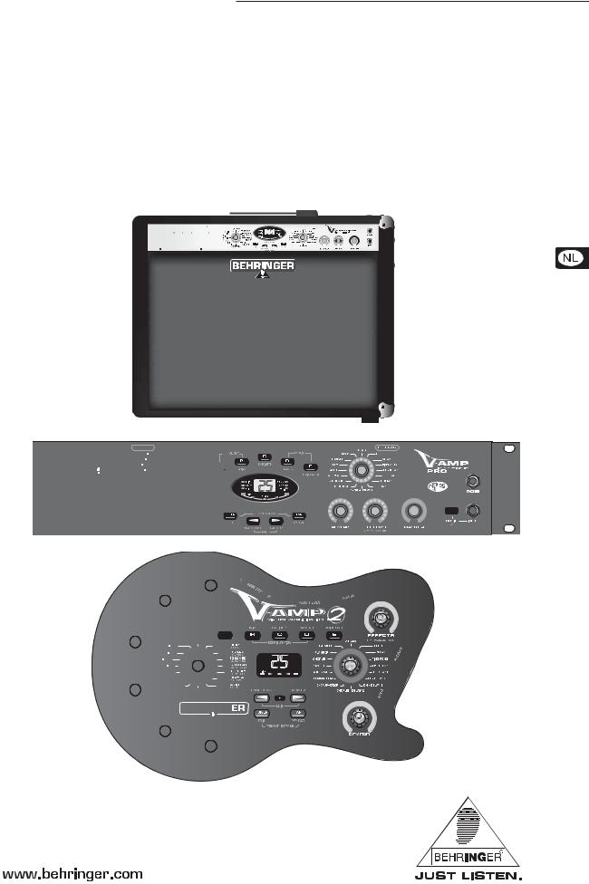 Behringer V-AMP PRO, V-AMPIRE, V-AMP 2 Manual