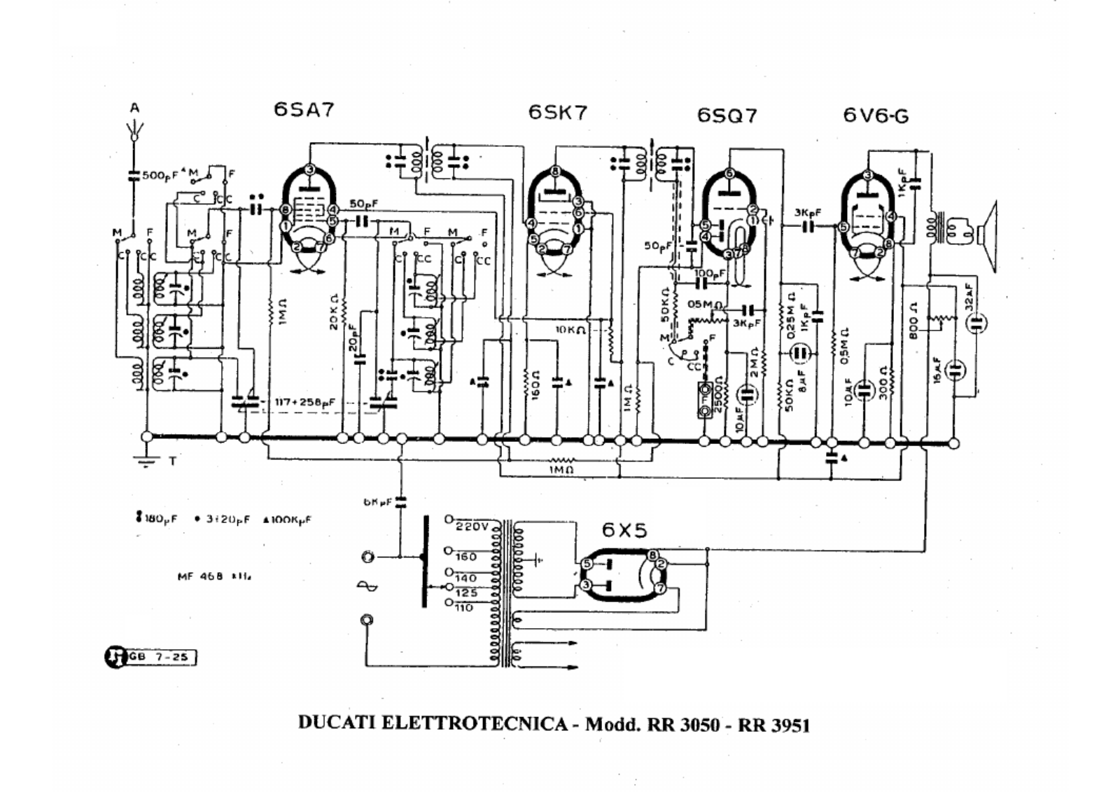 Ducati rr3050, rr3951 schematic