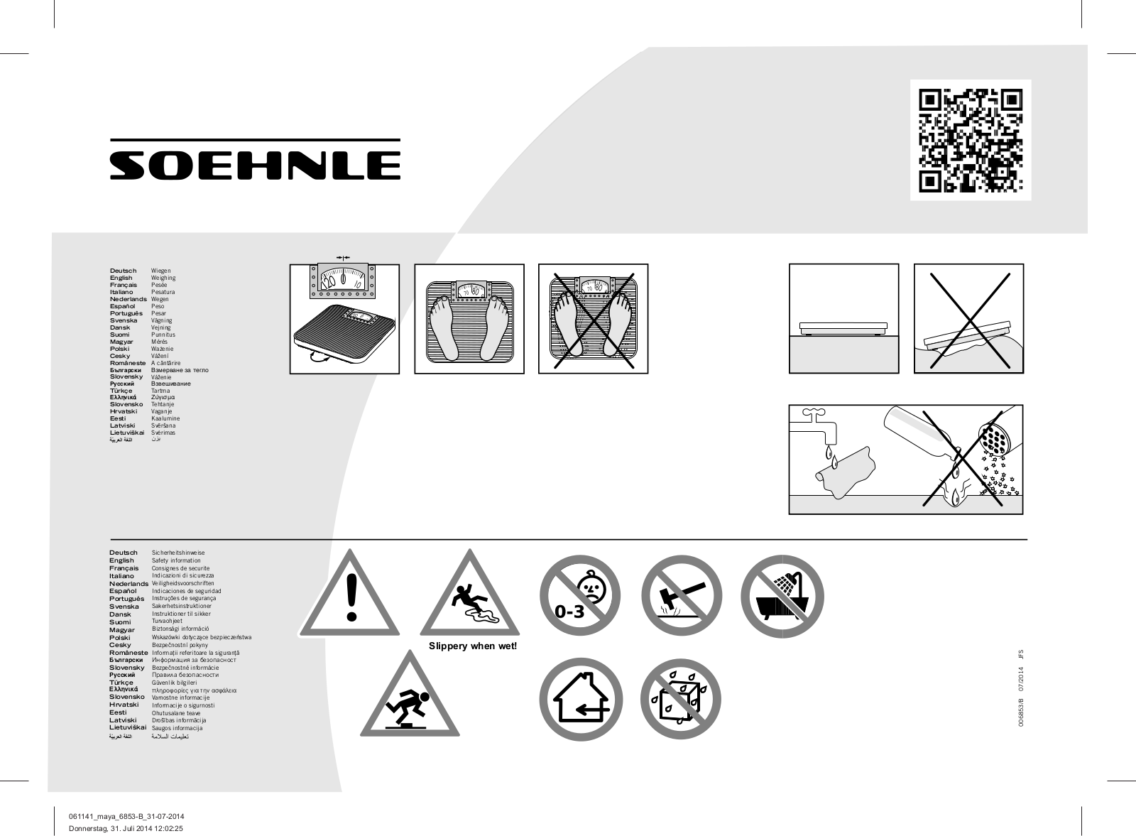 SOEHNLE 61141 Instruction Manual