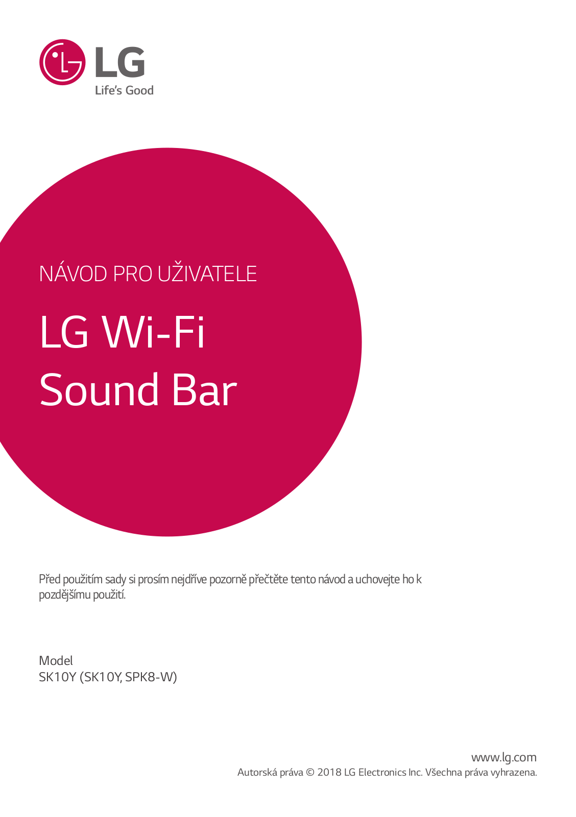 LG SK10Y User manual