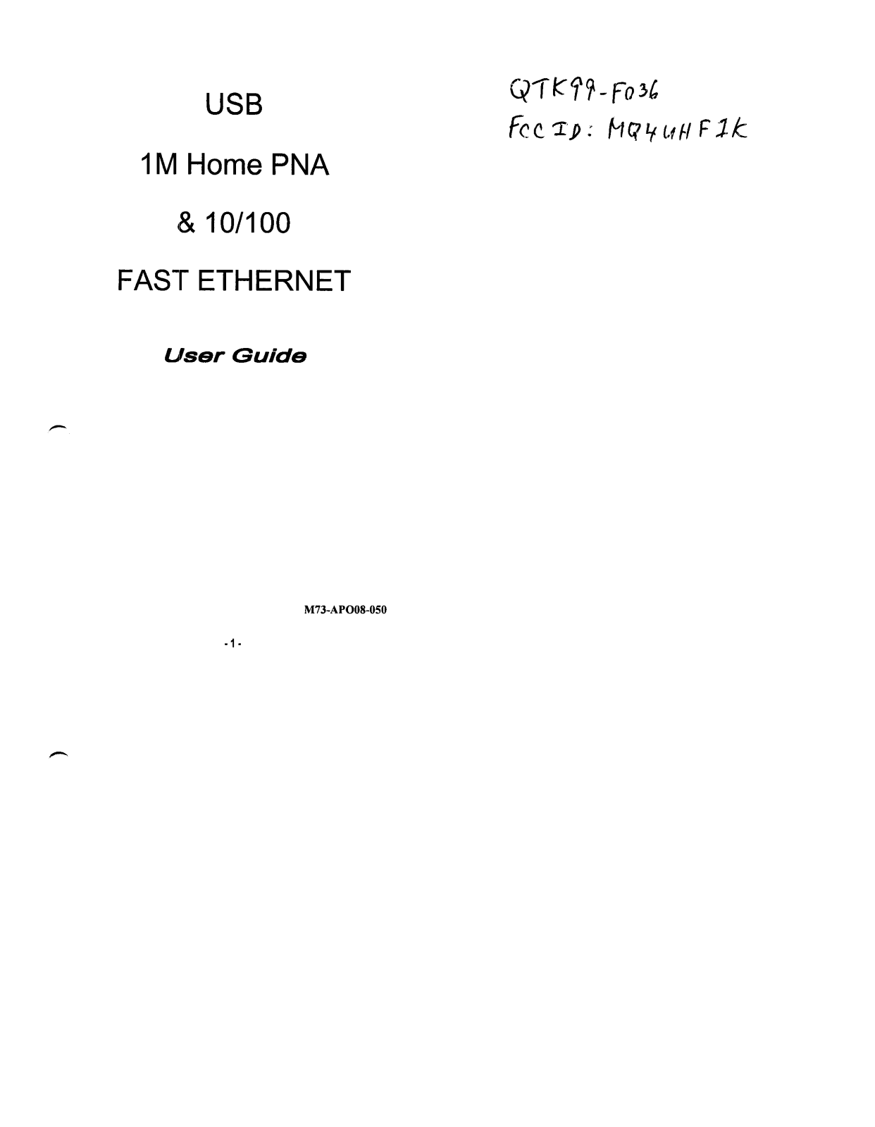 Abocom Systems UHF1K User Manual