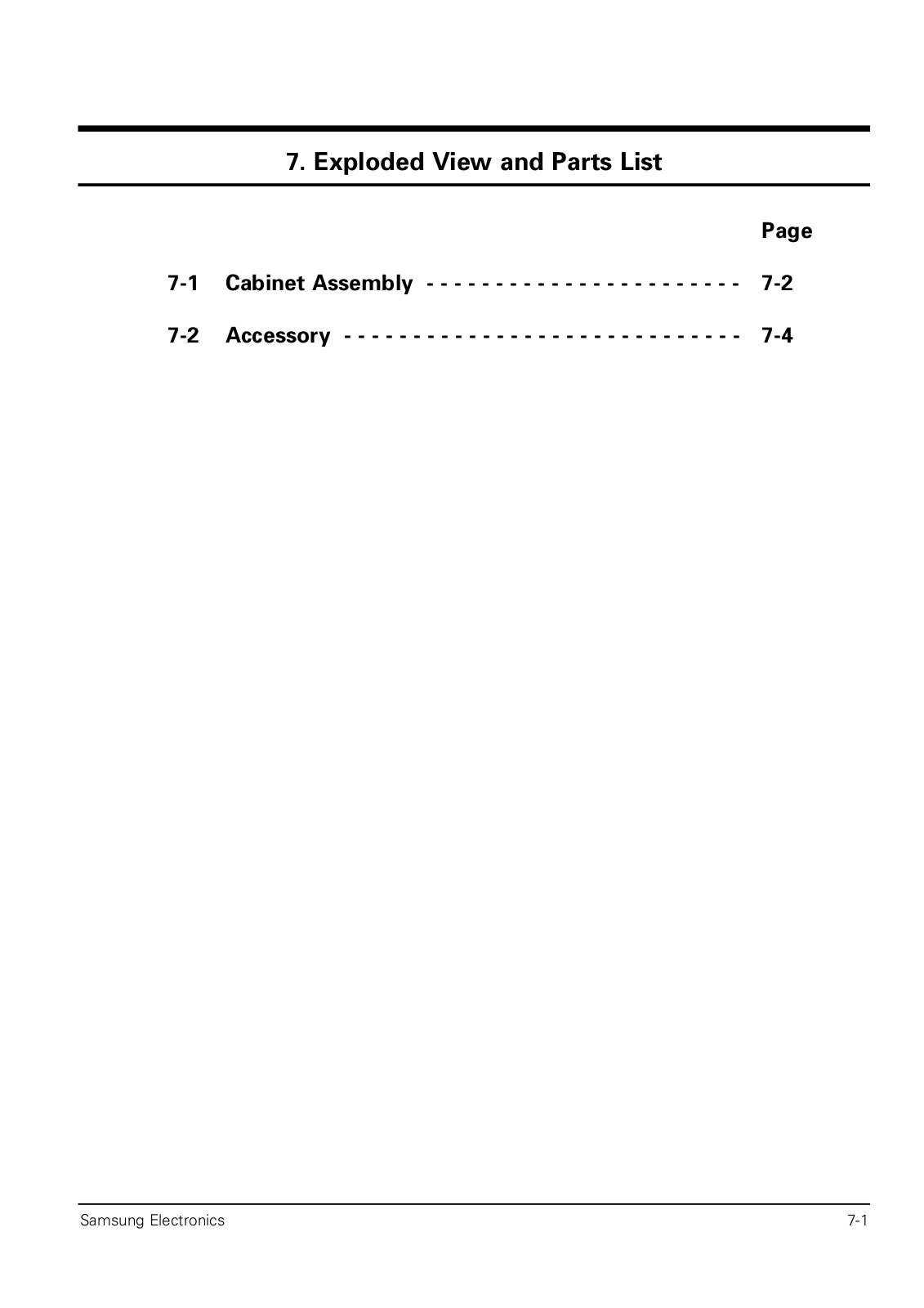 Samsung Sdc-33 Expoioded View and Parts List