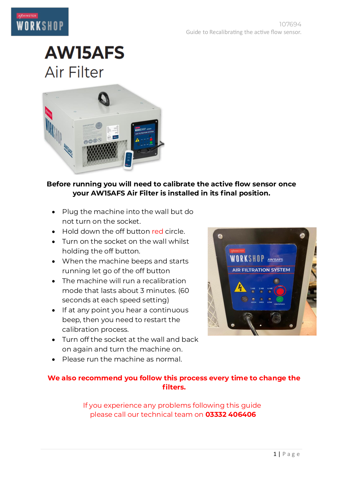 Axminster AW15AFS User guide - ManualMachine.com