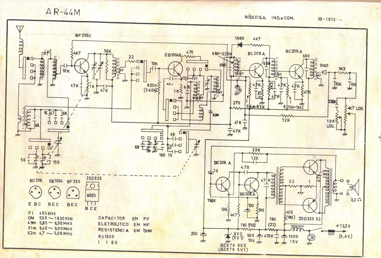 NISSEI AR-44M Schematic